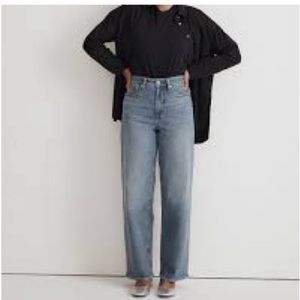 NWOT Madewell The Curvy Perfect Vintage Wide-Leg Jean heathcote wash